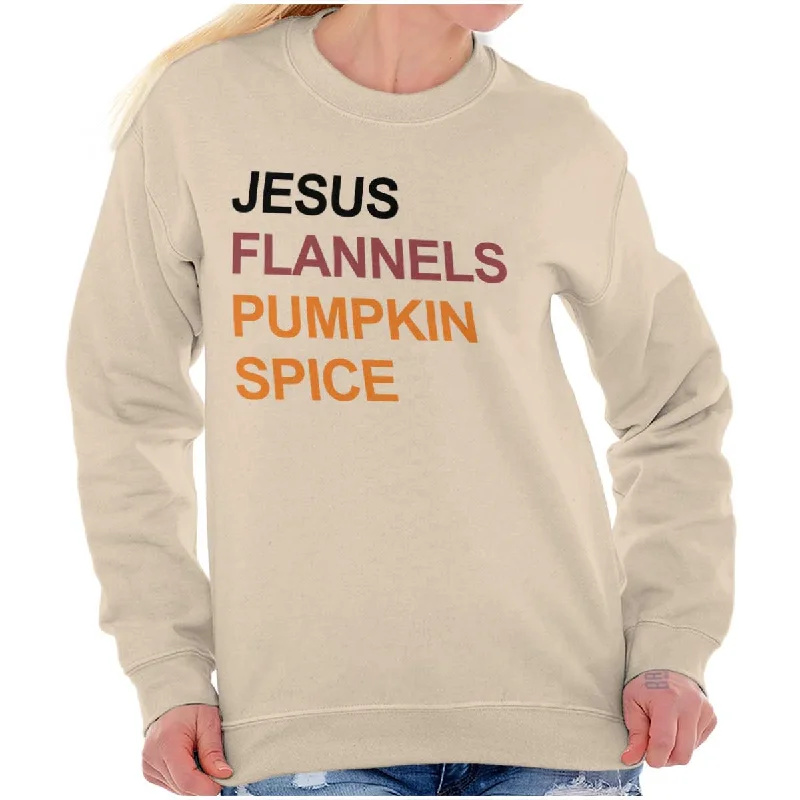 Crazy Deals trendy hooded sweatshirttrendy fitness sweatshirtJesus Lover Autumn Vibes Crewneck Sweatshirt