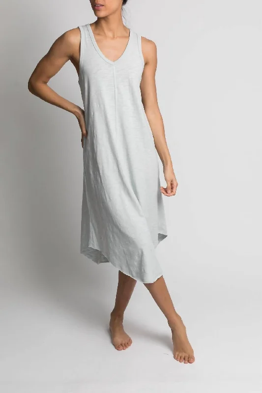 Final Clearance oversized dressAna Racerback Tank Dress in Grey