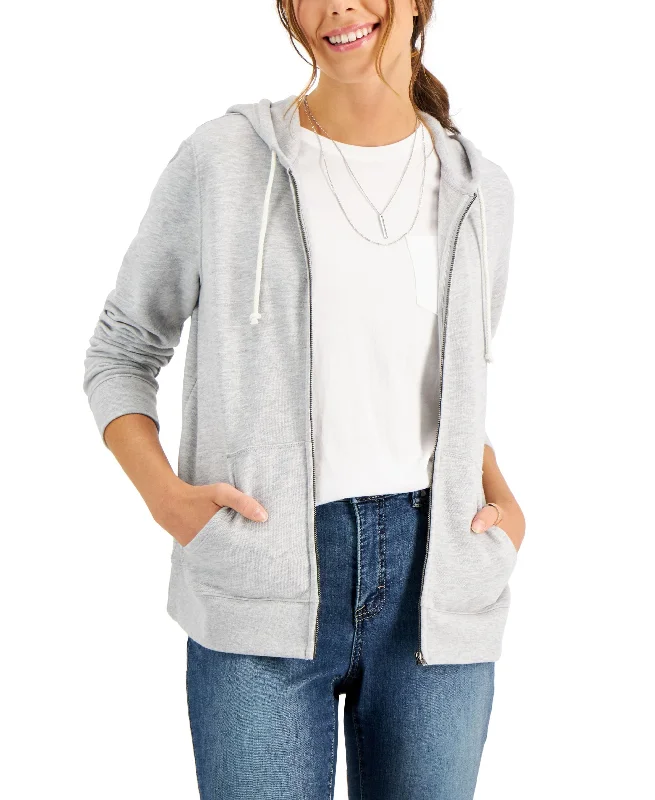 Major Savings fashionable hoodieluxury fitness sweatshirtPetite Heathered Zip Hoodie