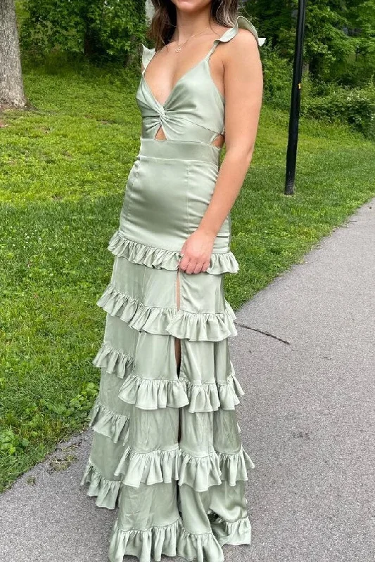 Members Only textured dressLow V-Neck Spaghetti Straps Tiered Ruffled Bridesmaid Dress Members Only textured dressLow V-Neck Spaghetti Straps Tiered Ruffled Bridesmaid Dress
