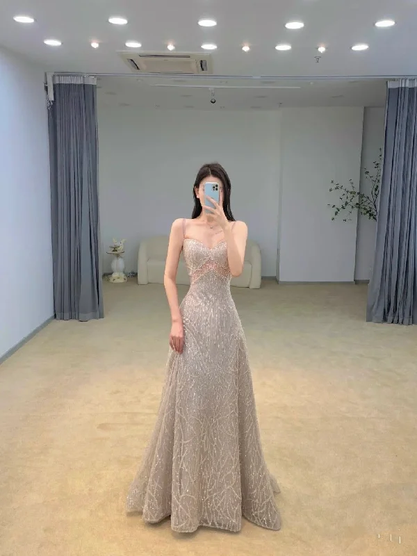 Special Offer layered dressStunning A-line Spaghetti Straps Prom Dress,Pageant Dress,Party Gown Dress Y4391