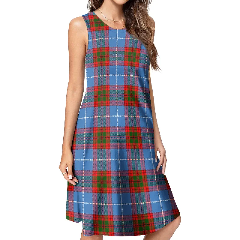 Deal Zone Spalding Tartan Womens Casual Dresses