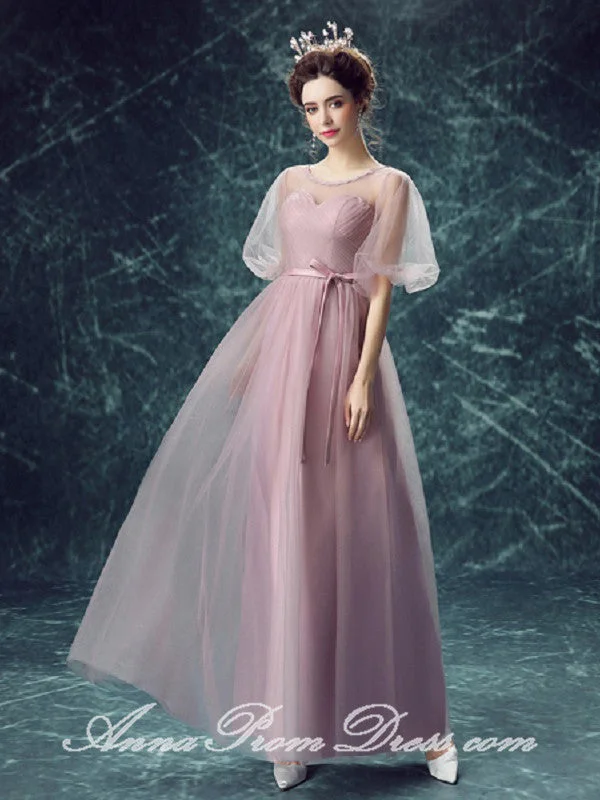 Special Offer Cheap Prom Dresses Scoop A-line Floor-length Lace-up Ruffles Long Prom Dress JKL582