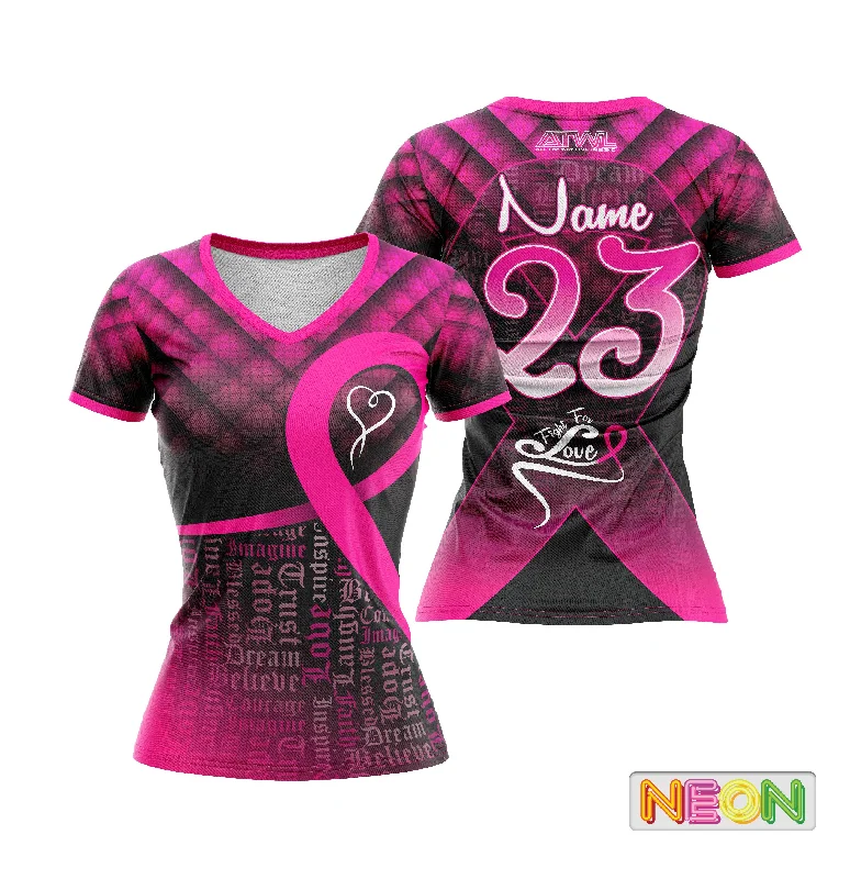 Exclusive Offers sporty hoodiewarm athletic hoodieFight For Love Cancer Awareness Womens Full Dye Jersey