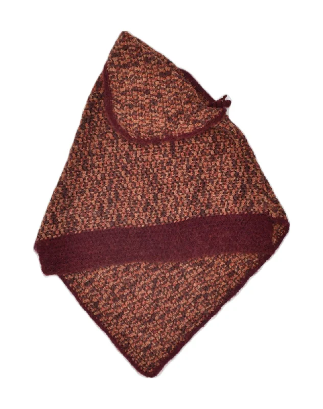 Discount Mania modern athletic hoodieVINTAGE Womens Poncho Jumper One size Brown