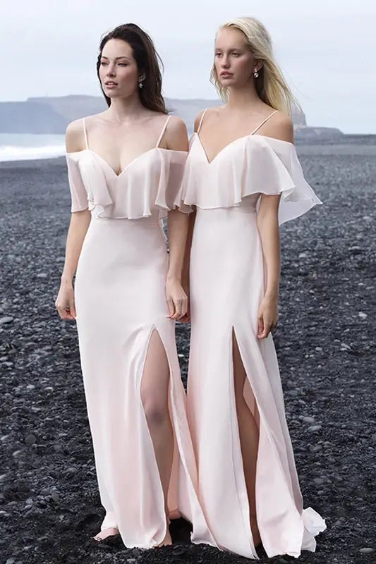 Markdown Madness elegant maxi dressChiffon Off-Shoulder Sleeveless Long Bridesmaid Dress Markdown Madness elegant maxi dressChiffon Off-Shoulder Sleeveless Long Bridesmaid Dress
