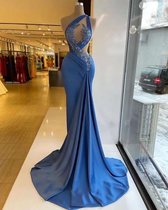 Exclusive Online Offer statement dressBlue Prom Dresses, One Shoulder Prom Dresses, Sexy Prom Dresses Y4207 Exclusive Online Offer statement dressBlue Prom Dresses, One Shoulder Prom Dresses, Sexy Prom Dresses Y4207