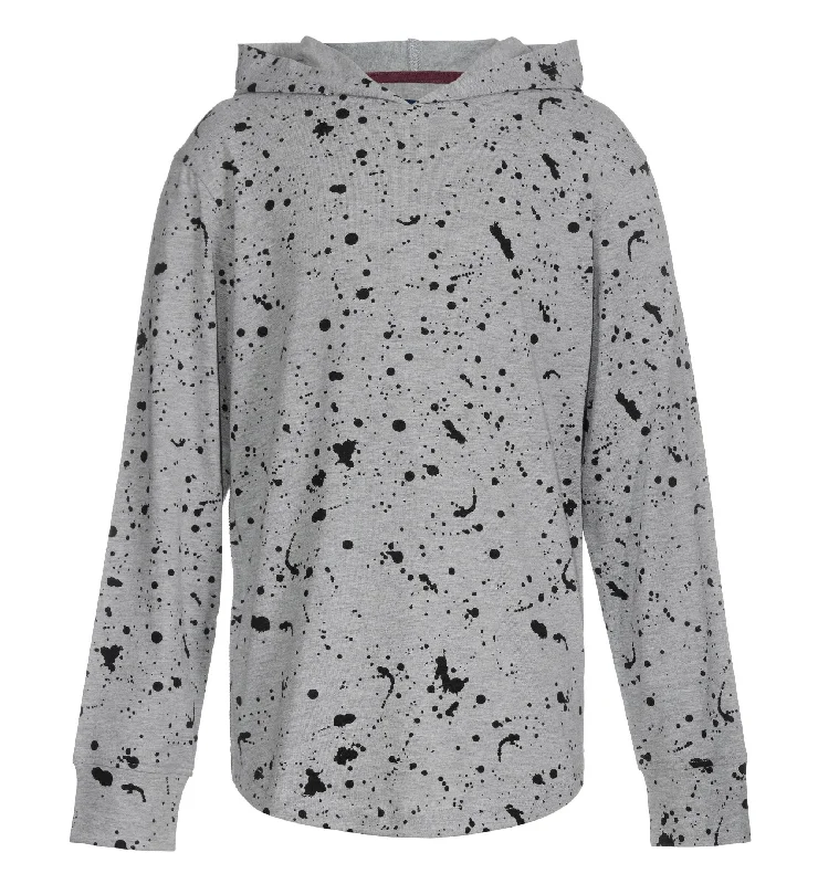 Limited Availability relaxed fit hoodiehigh-performance athletic hoodieBig Boys Tuscan Splatter Print Long Sleeve Jersey Knit Hoodie