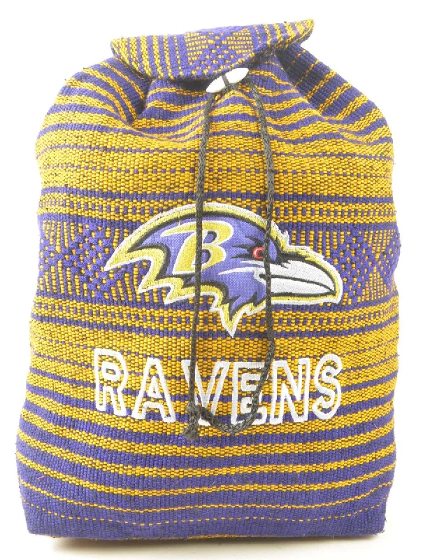 Limited Time Discount cold weather coatEmbroidered Ravens NFL Purple & Yellow Backpack - M