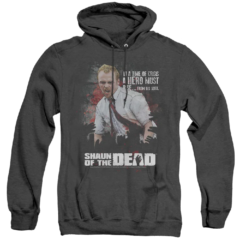Special Discount casual hoodieShaun of the Dead Hero Must Rise - Heather Pullover Hoodie
