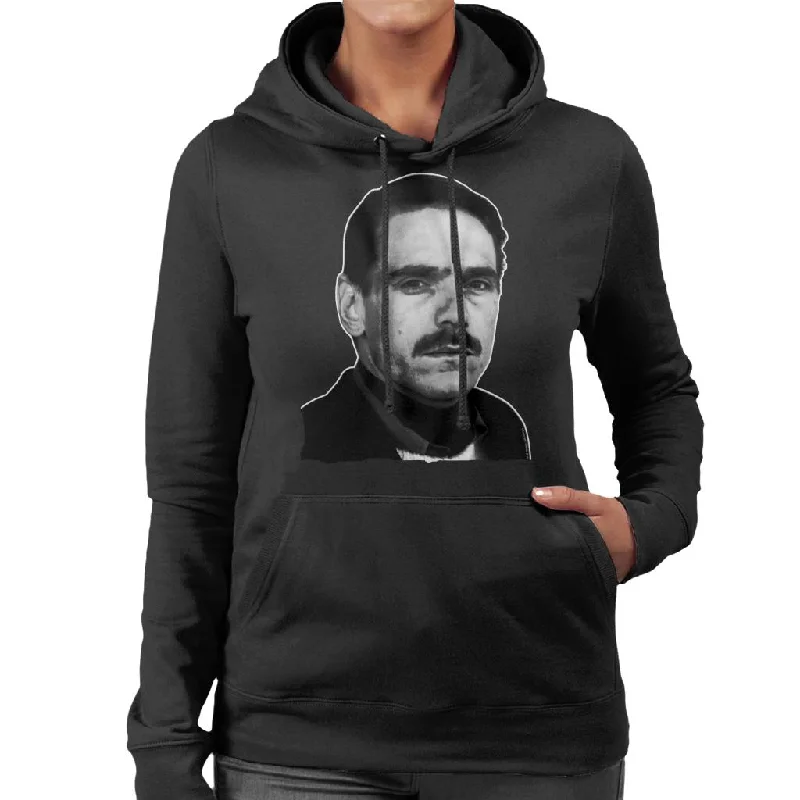 Major Savings minimalist hooded sweatshirtTV Times Jeremy Irons In Bridehead Revisited Women's Hooded Sweatshirt