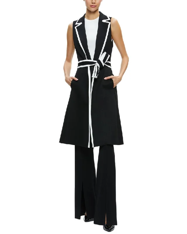 Can't Miss trendy bomber coatAlice + Olivia Aubrey Long Trench Vest