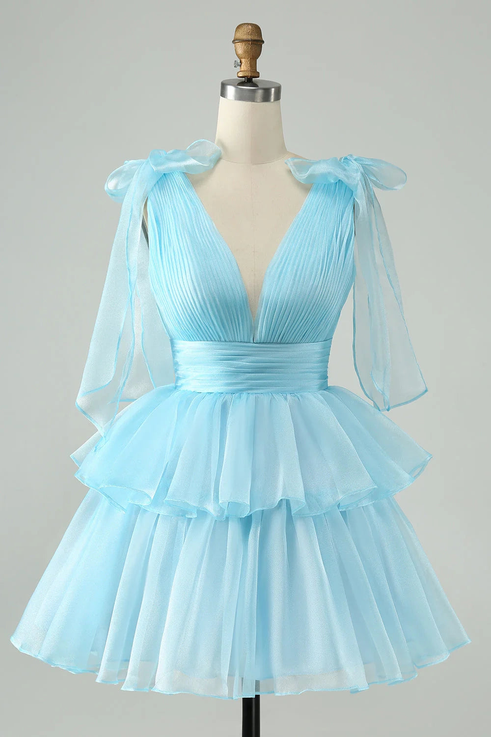 Shop and Save v-neck dressChic A-Line V-Neck Sleeveless Empire Homecoming Dress