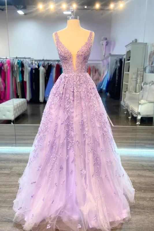 Epic Deals satin dressV Neck Purple Lace Long Prom Dress, Lilac Lace Formal Dress, Purple Evening Dress Y200 Epic Deals satin dressV Neck Purple Lace Long Prom Dress, Lilac Lace Formal Dress, Purple Evening Dress Y200