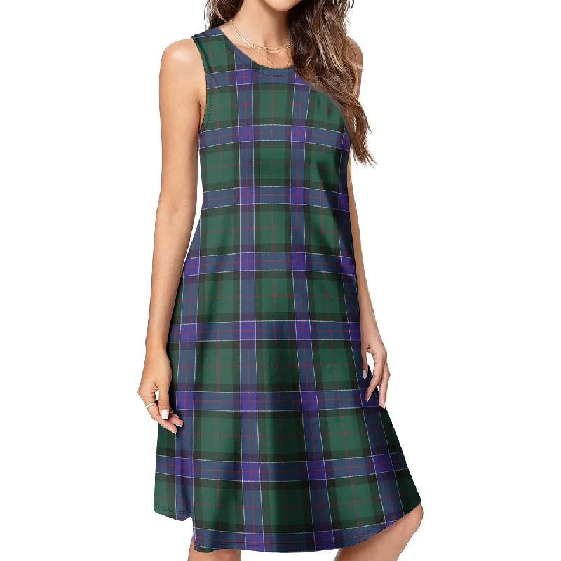 Savings Galore Sinclair Hunting Modern Tartan Womens Casual Dresses