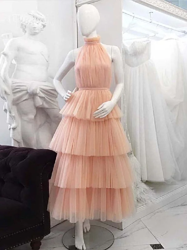 Crazy Deals Fashion Prom Dresses High Neck Long Backless Prom Dress Halter Open Back Evening Dress JKL1628