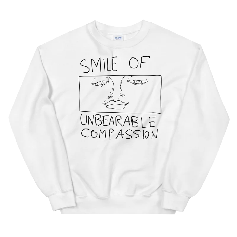 Grand Opening Sale casual fit hoodiebold fitness hoodieSmile Of Unbearable Compassion Doodle Graphic Sweatshirt