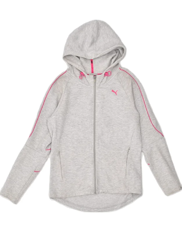 Loyalty Reward cool hoodiePUMA Womens Zip Hoodie Sweater UK 14 Medium Grey Cotton