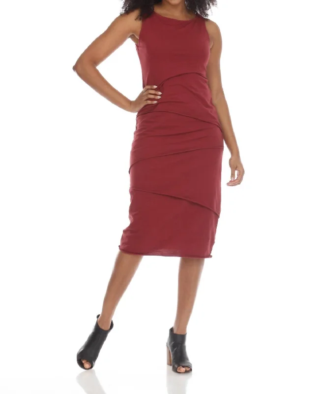 Price Rollback comfy dressShanghai Dress in Maroon