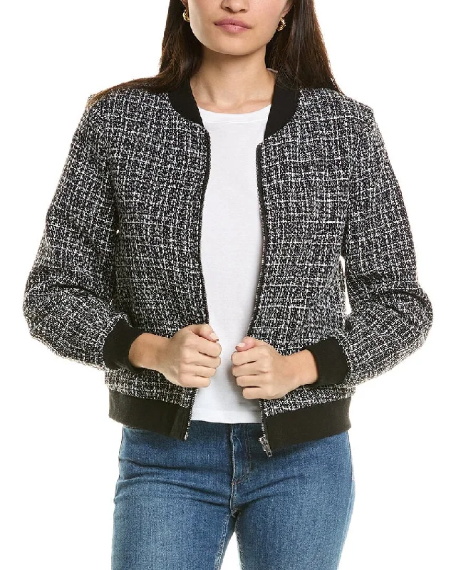 Flash Sale breathable jacketPascale La Mode Zip Tweed Jacket
