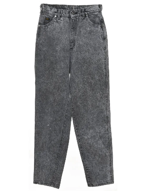 Deep Discounts wool coatGrey Tapered Distressed Lee Jeans - W26 L30