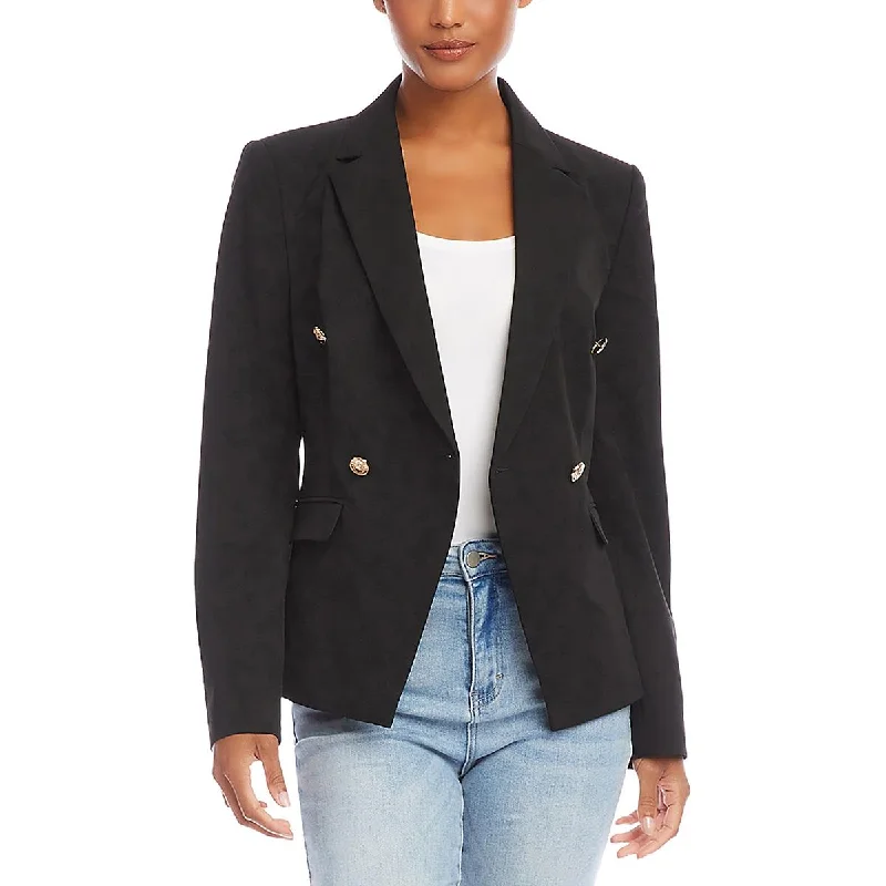 Big Savings elegant coatWomens Shoulder Pads Fitted One-Button Blazer