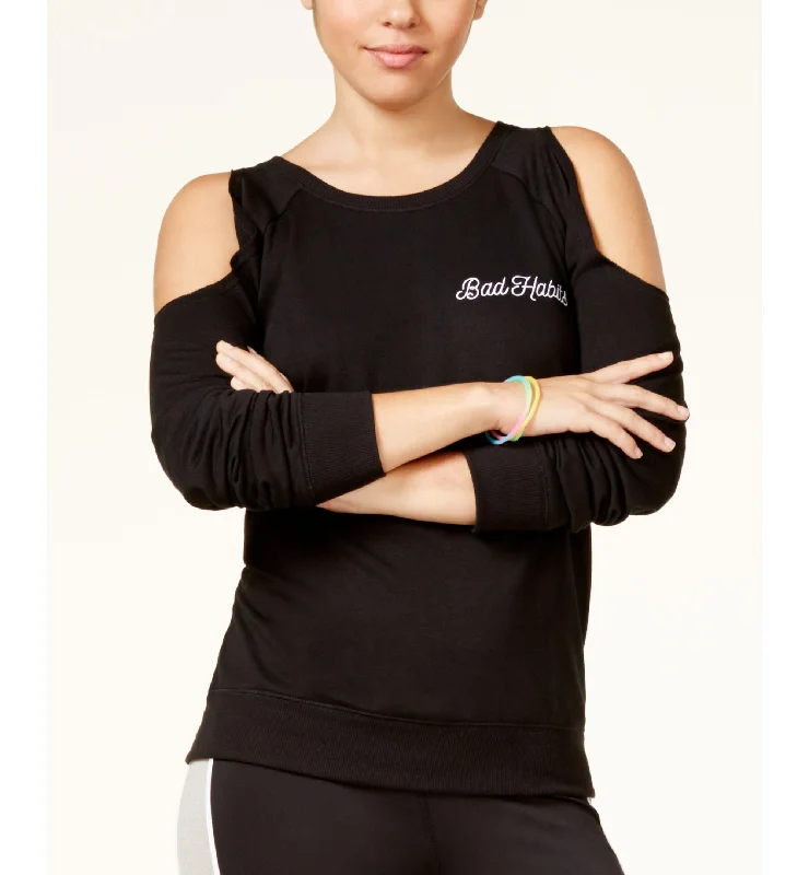 Today Only minimalist hooded sweatshirtcomfortable athletic sweatshirtMaterial Girl Active Juniors Graphic Cold Shoulder Sweatshirt