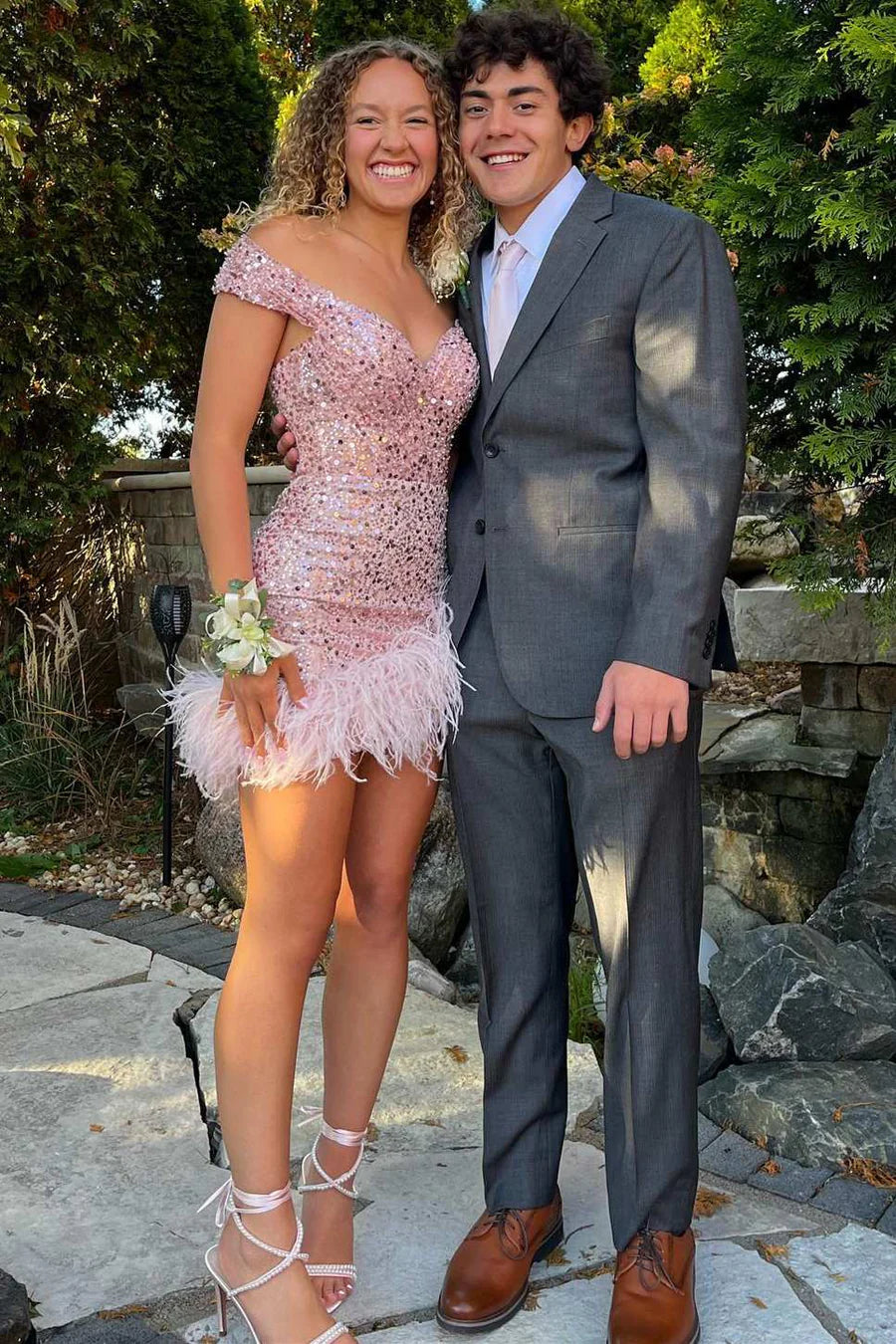Amazing Deals casual day dressSweetheart Sleeveless Empire Sequins Lace Up Homecoming Dress