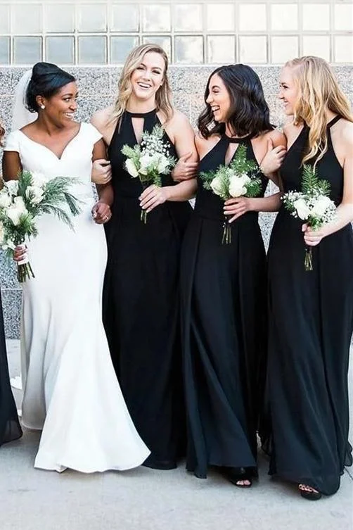 Fantastic Offers office dressOrnate Black Round Sleeveless With Train Bridesmaid Dress Fantastic Offers office dressOrnate Black Round Sleeveless With Train Bridesmaid Dress