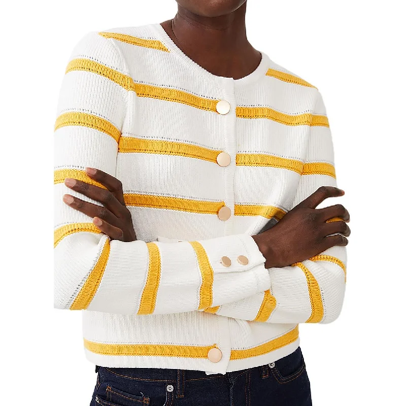 Markdowns relaxed winter jacketWomens Knitted Long Sleeve Collarless Blazer