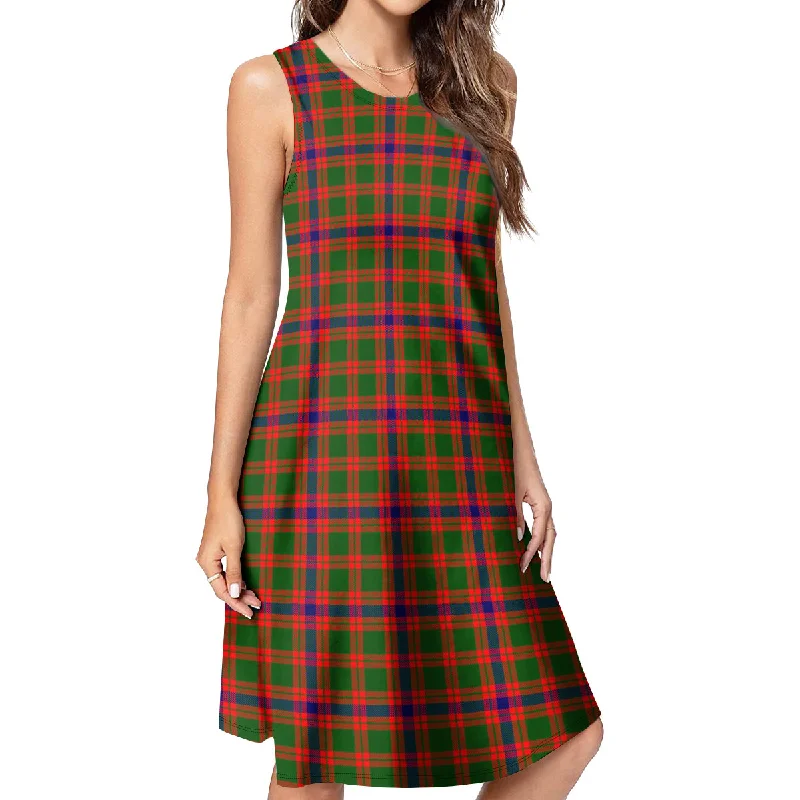 Hurry In Skene Modern Tartan Womens Casual Dresses