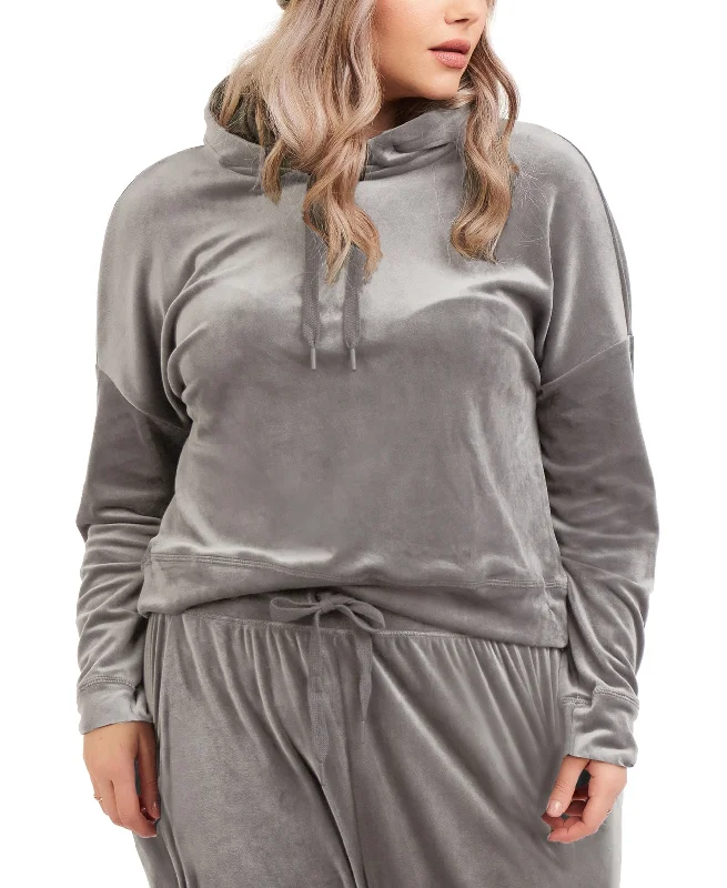 Year-End Sale warm pullover hoodiehigh-end athletic hoodieBlack Tape Trendy Plus Size Drop Shoulder Hoodie