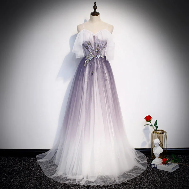 Price Rollback party-ready dressStylish tulle long prom dress evening dress s100