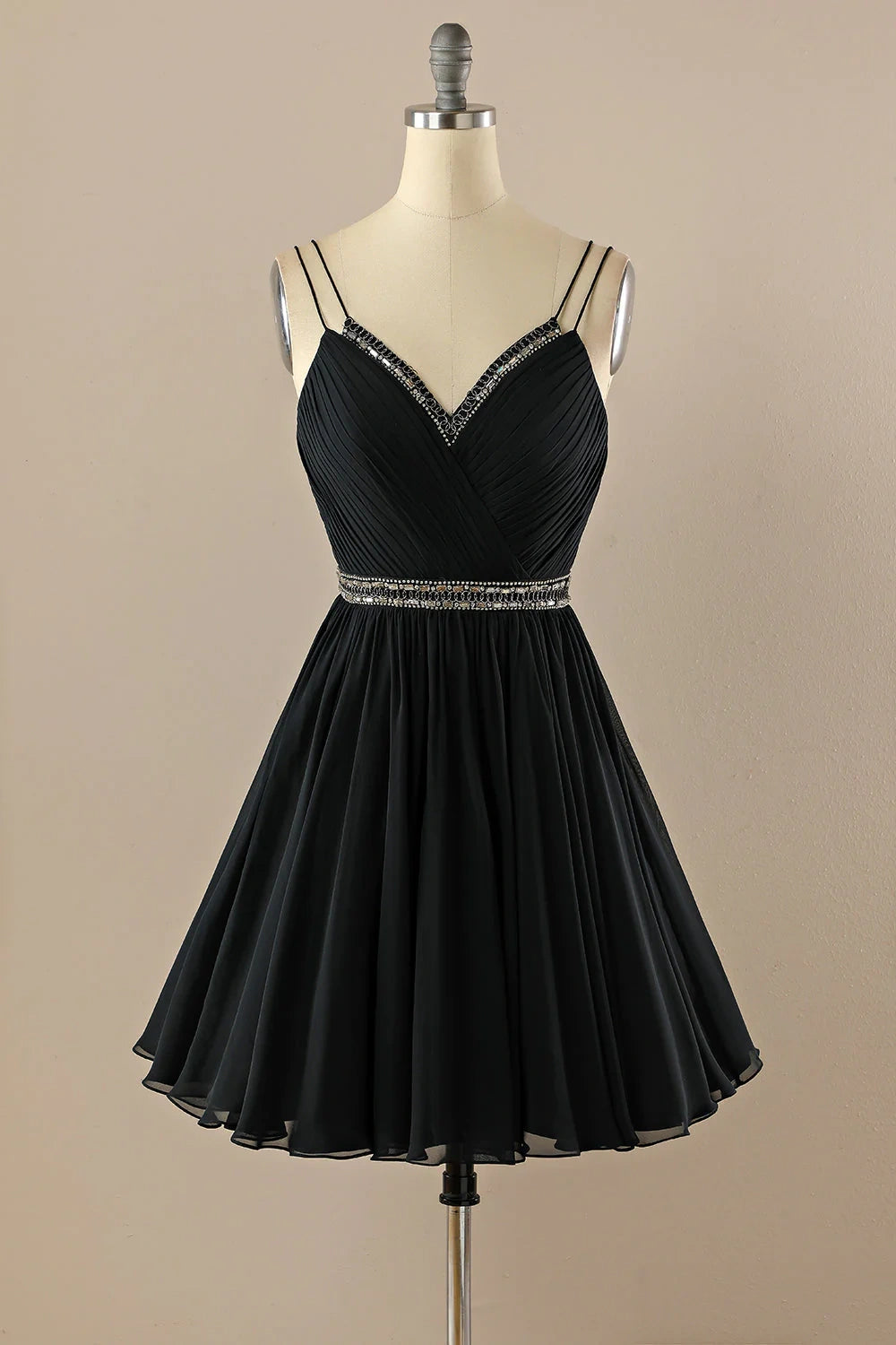 Steals and Deals pleated dressA-Line V-Neck Sleeveless Beaded Empire Homecoming Dress