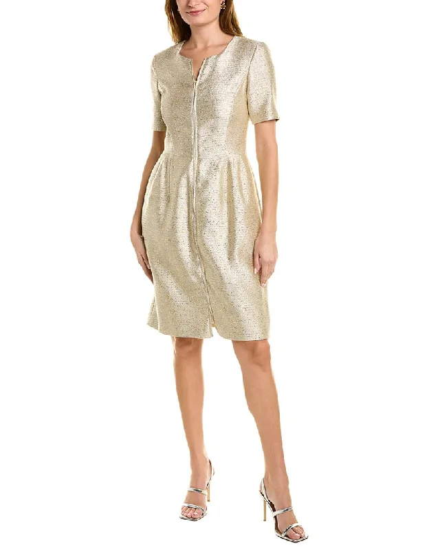 Deal Dash sleeveless dressOscar de la Renta Silk-Lined Sheath Dress
