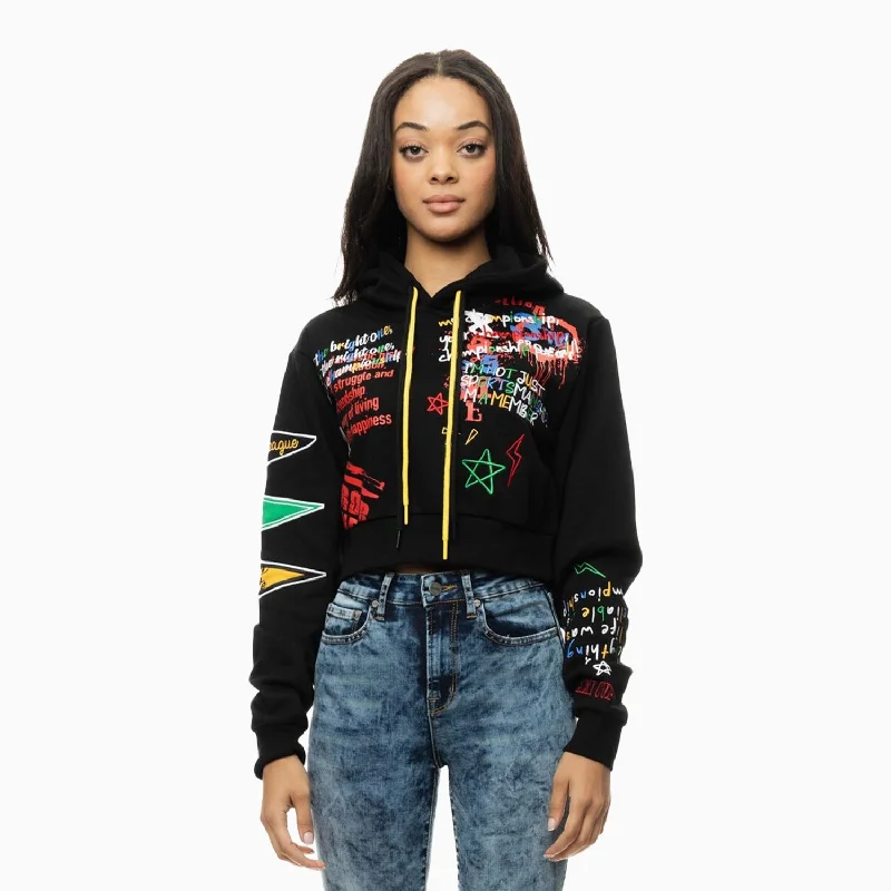 Special Buy urban hoodieWomen's Crop Fleece Pull Over Hoodie