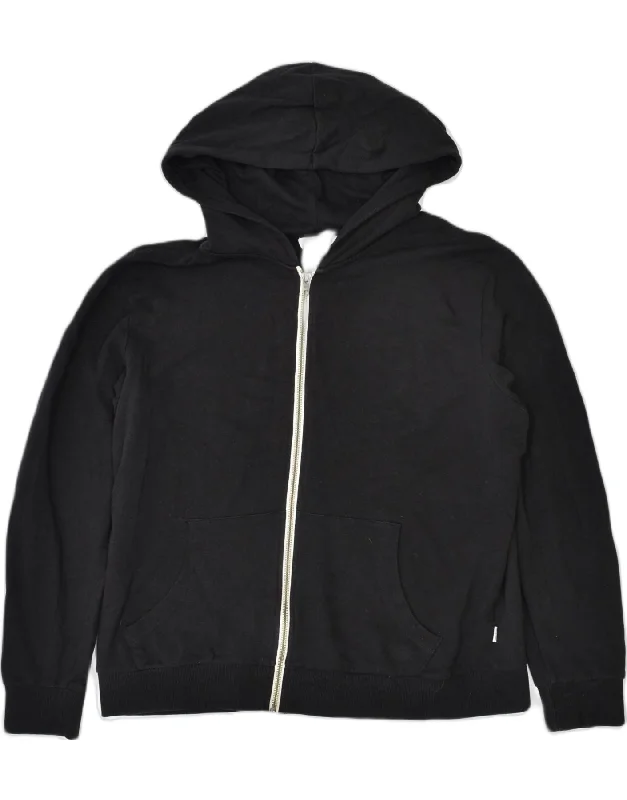 Price Rollback retro hoodieJACK & JONES Womens Zip Hoodie Sweater UK 16 Large Black