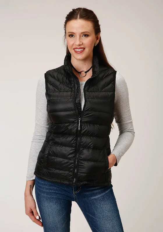 Closeout fashion coat with hoodWOMENS DOWN  PARACHUTE BLCK DOWN FILLED VEST
