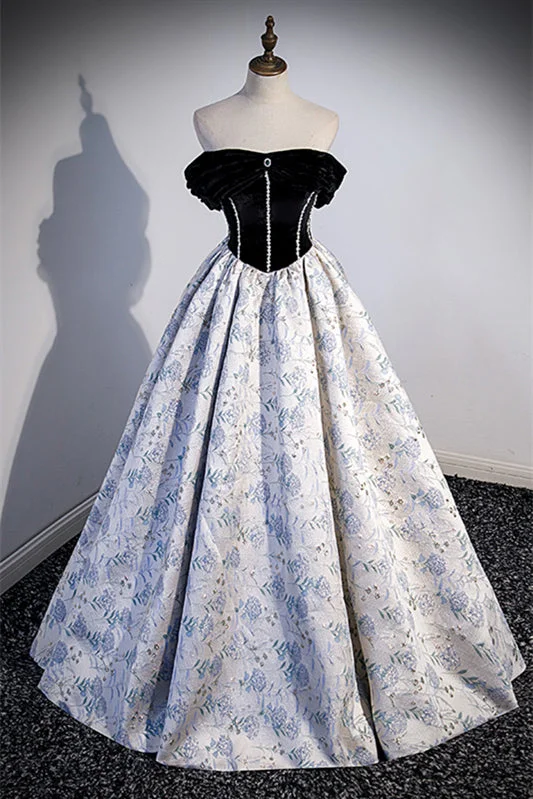Can't Be Beat statement dressBlack A-line Off-the-Shoulder Rhinestone Beaded Prints Long Formal Dress Can't Be Beat statement dressBlack A-line Off-the-Shoulder Rhinestone Beaded Prints Long Formal Dress