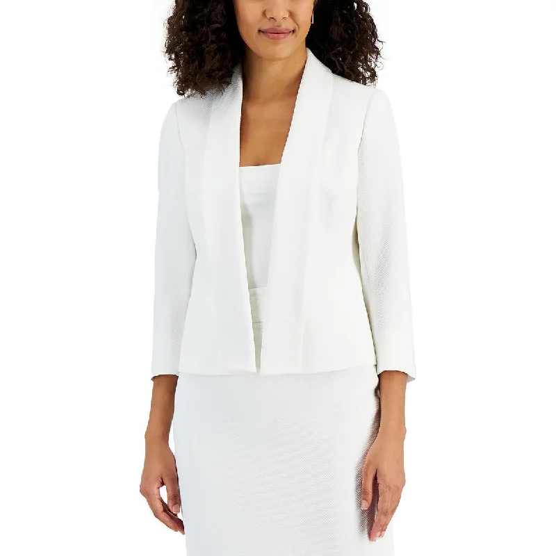 YEAR-End Sale insulated jacketWomens Pique Shawl Collar Open-Front Blazer