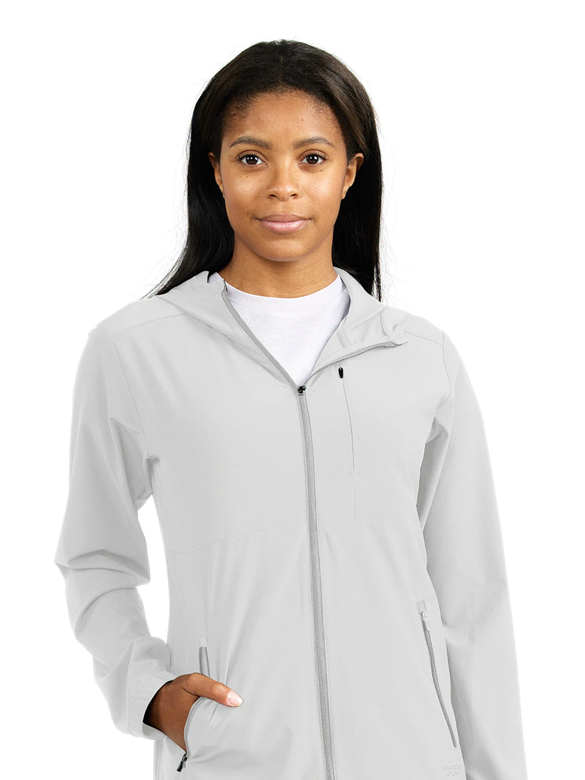 Hurry In utility coatWomen's Breeze Jacket - Light Grey