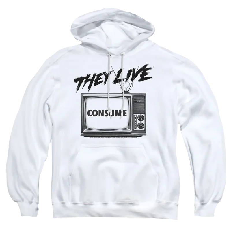 Super Sale breathable hoodieThey Live Consume - Pullover Hoodie