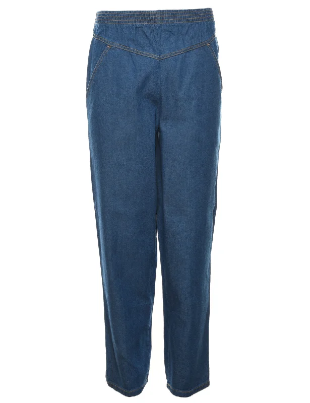 Holiday Sale comfortable coatElasticated Waist Denim Trousers - W26 L30