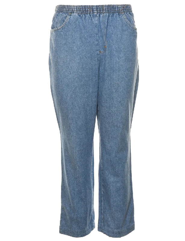 Super Savings contemporary coatLight Wash Denim Trousers - W26 L28