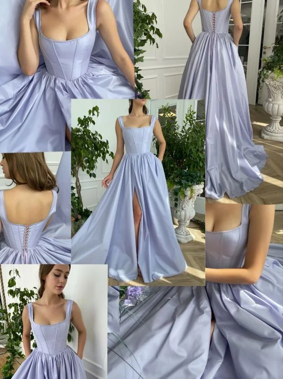 Sale Event ruched dressModest Evening Dress Custom Made Satin Prom Dresses Y193