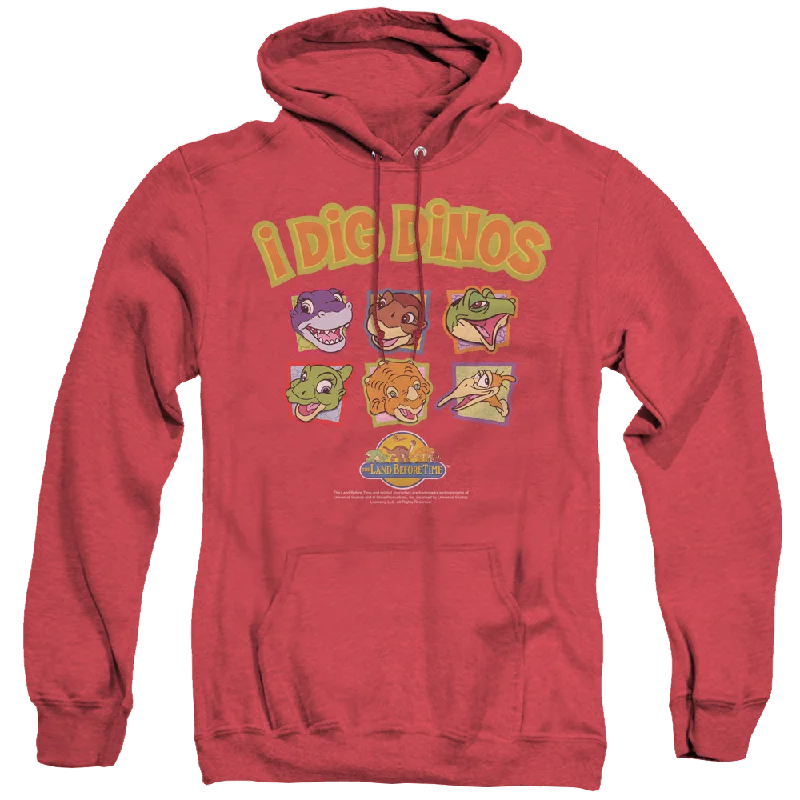 Deep Discounts comfortable fleece hoodieLand Before Time I Dig Dinos - Heather Pullover Hoodie