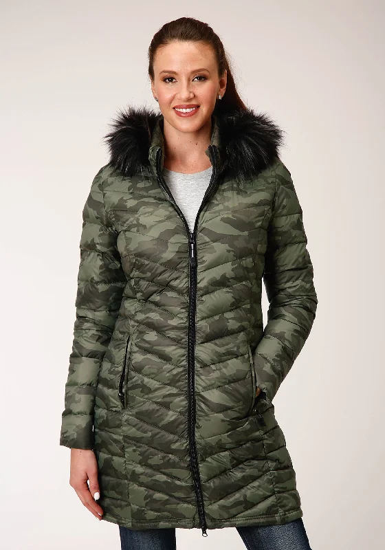 Price Smash vintage trench coatWOMENS PARACHUTE CAMO LONG DOWN JACKET
