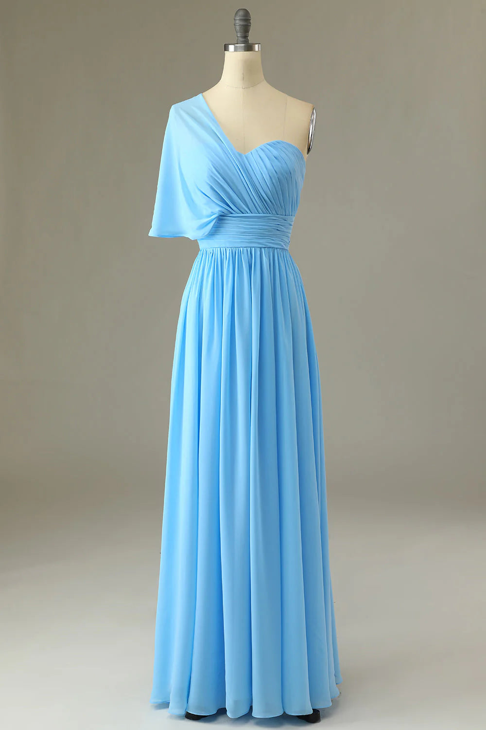 Markdowns winter dressChiffon One Shoulder Empire Ruched A-Line Bridesmaid Dress
