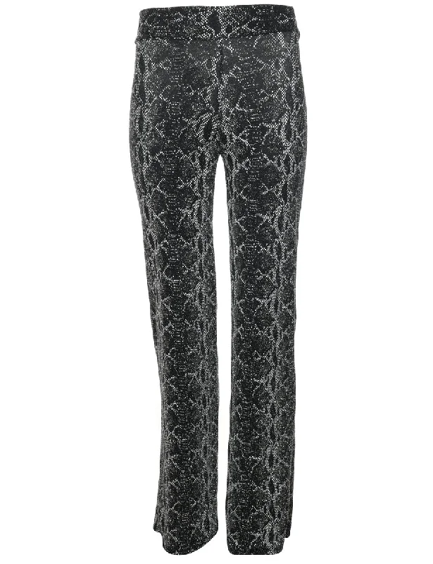 Deep Discounts tailored coatBlack & Grey Casual Y2K Trousers - W22 L34