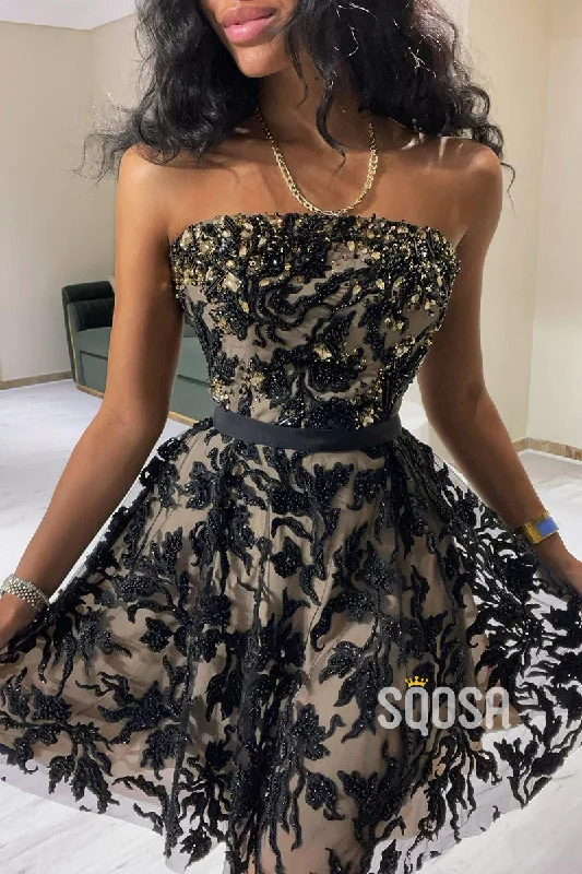 Daily Deals layered dressUnique Strapless Beads Short Homecoming Dress Sweet 16 QH0826